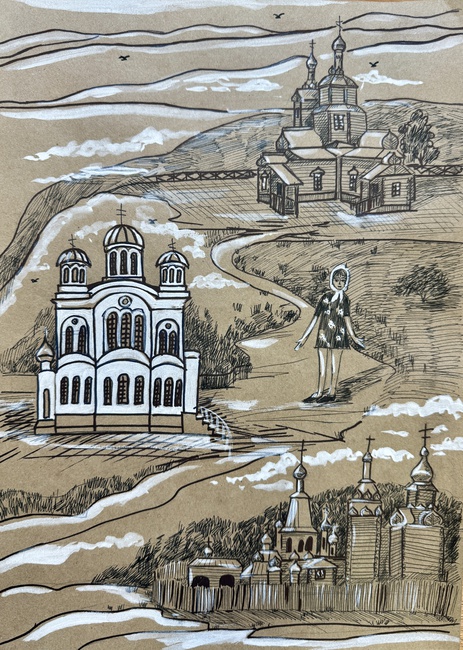 3 место - Корниенко Ксения, "Храмы земли Валуйский"